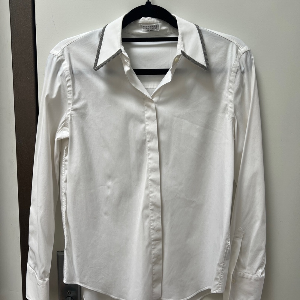 Brunello Cuccinelli Neck Detail Shirt